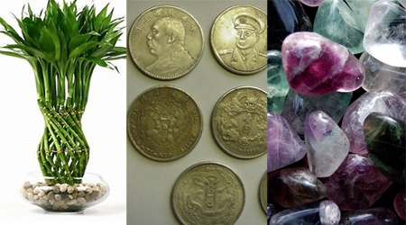 Ward off evil with crystals, Chinese coins
