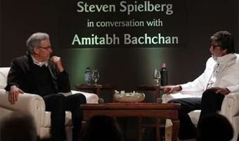 Spielberg gifts his coffee table book to Big B