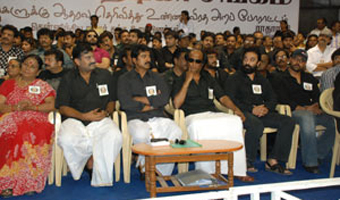 Tamil film industry unites for Sri Lankan Tamils