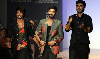 Shahid, Arjun add Bwood touch to Kunal Rawals LFW show