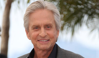 Michael Douglas fights back tears at Cannes