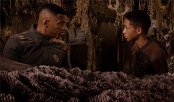 For After Earth, Jaden Smith teamed up with snakes 