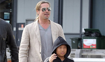 Busy Brad Pitt squeezes in yacht trip with son Pax 