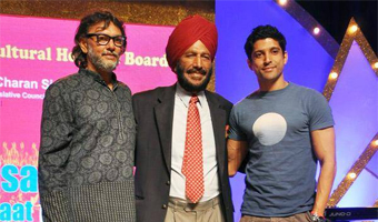 Milkha Singh launches music, promo of Bhaag Milkha Bhaag