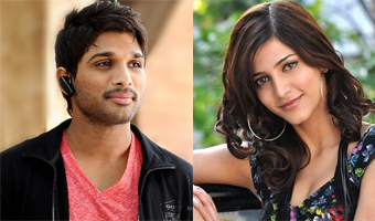 Shruthi Haasan and Allu Arjun complete songs in Milan