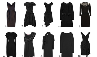 Jazz up your little black dress with shrug, jewellery