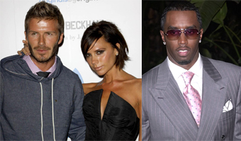 The Beckhams, P Diddy bond over dinner