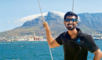 Special national anthem version features Abhilash Tomy
