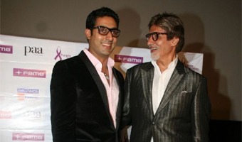 Abhishek tries to be as good as dad Amitabh