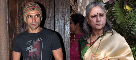 Jaya Bachchan hug special: Farhan Akhtar