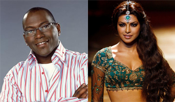 Piggy Chops hobnobs with Randy Jackson 