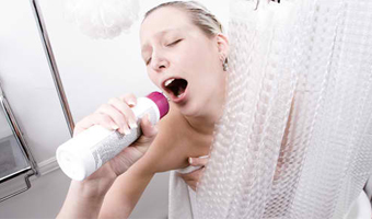 Sing while you take a shower