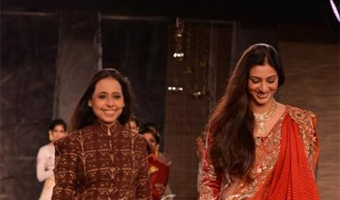 Tabu becomes modern Draupadi for designer Anju Modi