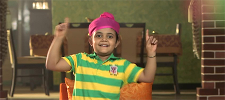 Raavi in drag act on small screen
