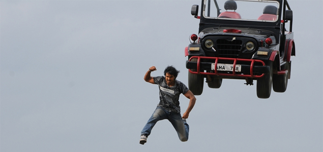 Vishnus death defying stunt for Doosukeltha 