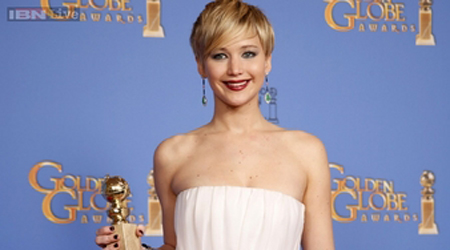 Jennifer Lawrence wins best supporting actress at Golden Globe Awards