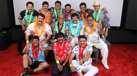 80s stars join together for a party