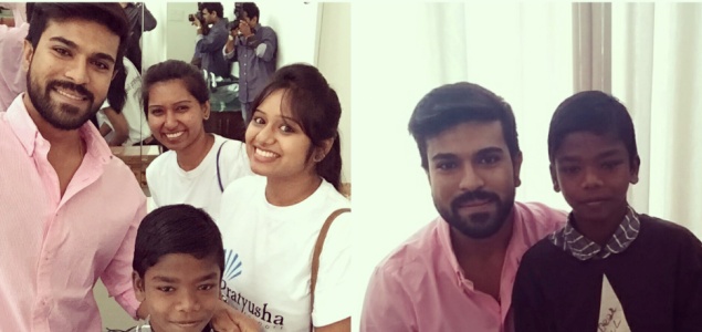 Ram Charan delights HIV kid