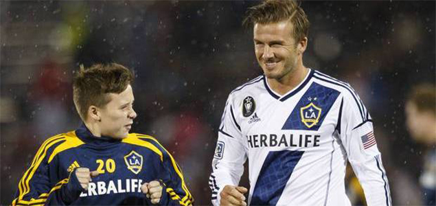 David Beckham and son Brooklyn involved in a car crash in London