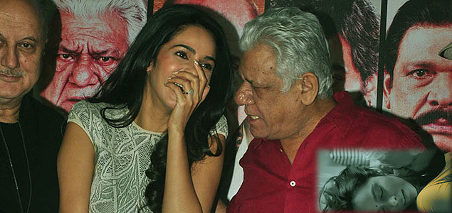 Was uncomfortable, says Mallika on bold scenes with Om Puri