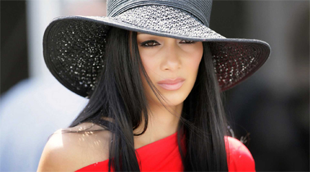 Nicole Scherzinger sports 70s look for beauty campaign