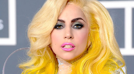 Gaga wears sheer outfit for bday bash