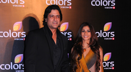 Armaan and Tanishaa make a stylish entry at a party