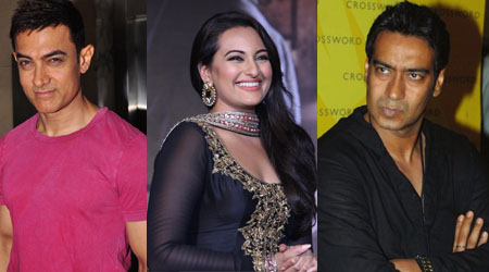 Aamir, Ajay, Sonakshi win Golden Kela Awards
