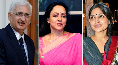 Dimple, Khurshid, Hema Malini file nominations