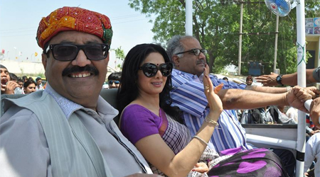 Sri Devi campaigns for Amar Singh