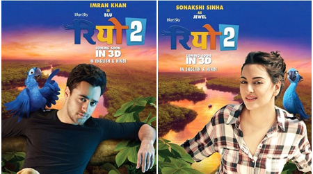 Funny sounds, voice made Rio 2 fun for Imran, Sonakshi