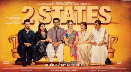 2 States collects Rs.38.06 crore in opening weekend