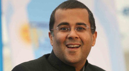 Narendra Modi posts selfie with Chetan Bhagat