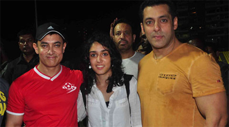 Aamirs daughter organises charity football match 