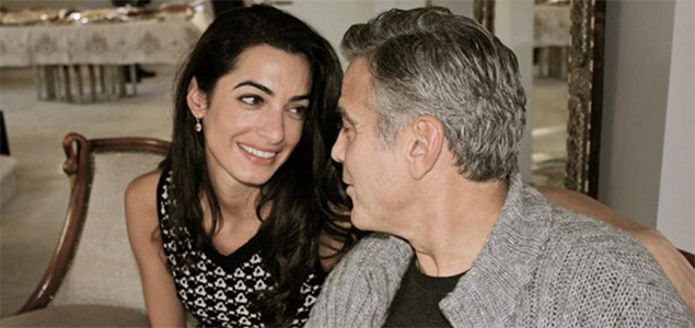 George Clooney and fiance celebrated seperately before wedding in Venice