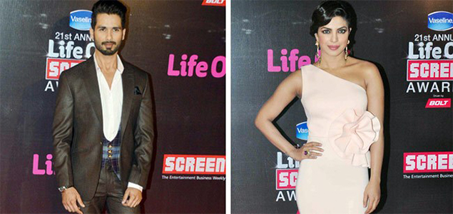 Shahid Kapoor, Priyanka Chopra receive top honours at Screen Awards