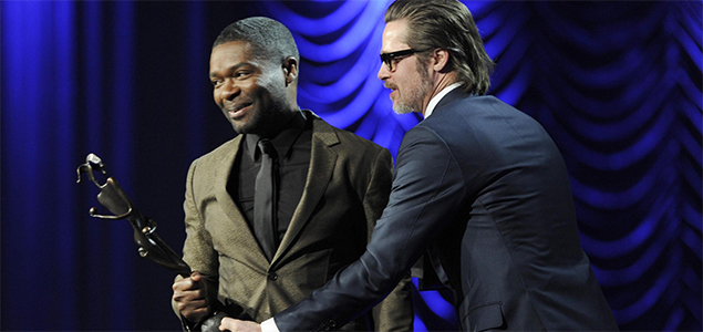 Brad Pitt did a singalong on how to pronounce Selma star David Oyelowos name