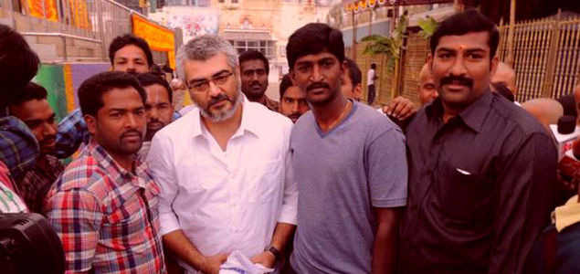 Ajith visits Tirupathi ahead of Yennai Arindhaal release