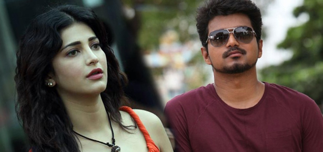 Vijay to sing in Puli with Shruti Haasan?