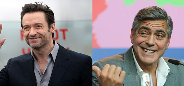 Hugh Jackman says hed date the funny, naughty and cheeky George Clooney