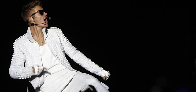 Justin Bieber taped drinking, smoking weed on stage during a concert