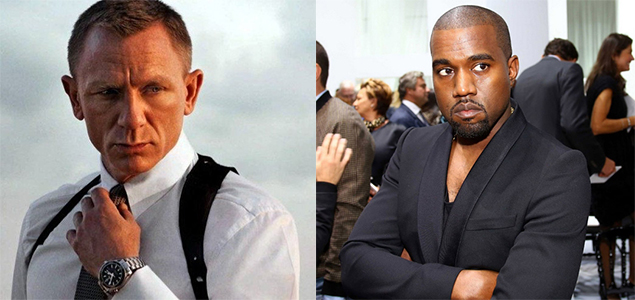 Daniel Craig wants Kanye West brought in now as his successor in playing James Bond