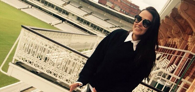 Neha Dhupia visits Lords cricket ground