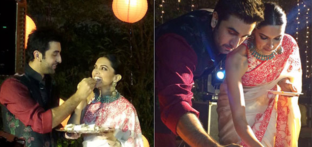 Deepika, Ranbir get playful on Diwali date in Delhi