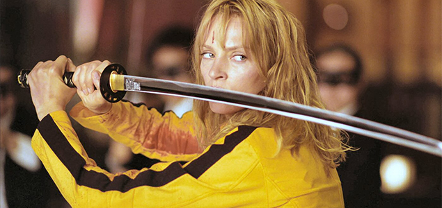Quentin Tarantino, Uma Thurman discussing Kill Bill 3