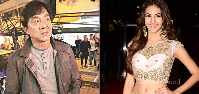 Amyra very excited to meet Jackie Chan