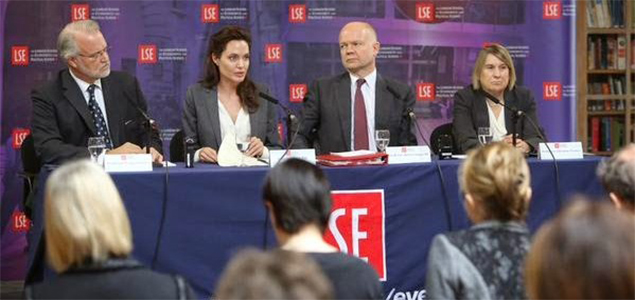 Angelina Jolie opens centre for women protection against war zone crimes in London