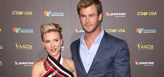 Scarlett Johansson calls Chris Hemsworth shockingly handsome