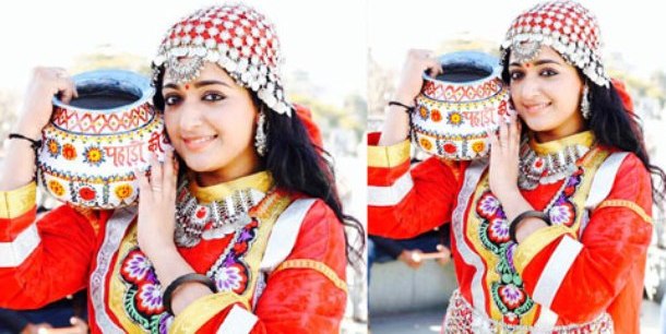 Kavya in Kashmiri attire