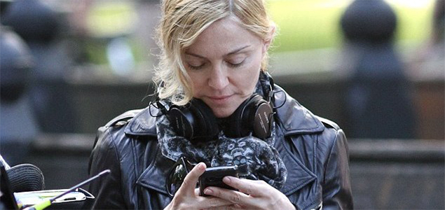 Madonna faces criticism for texting in the middle of a stage play